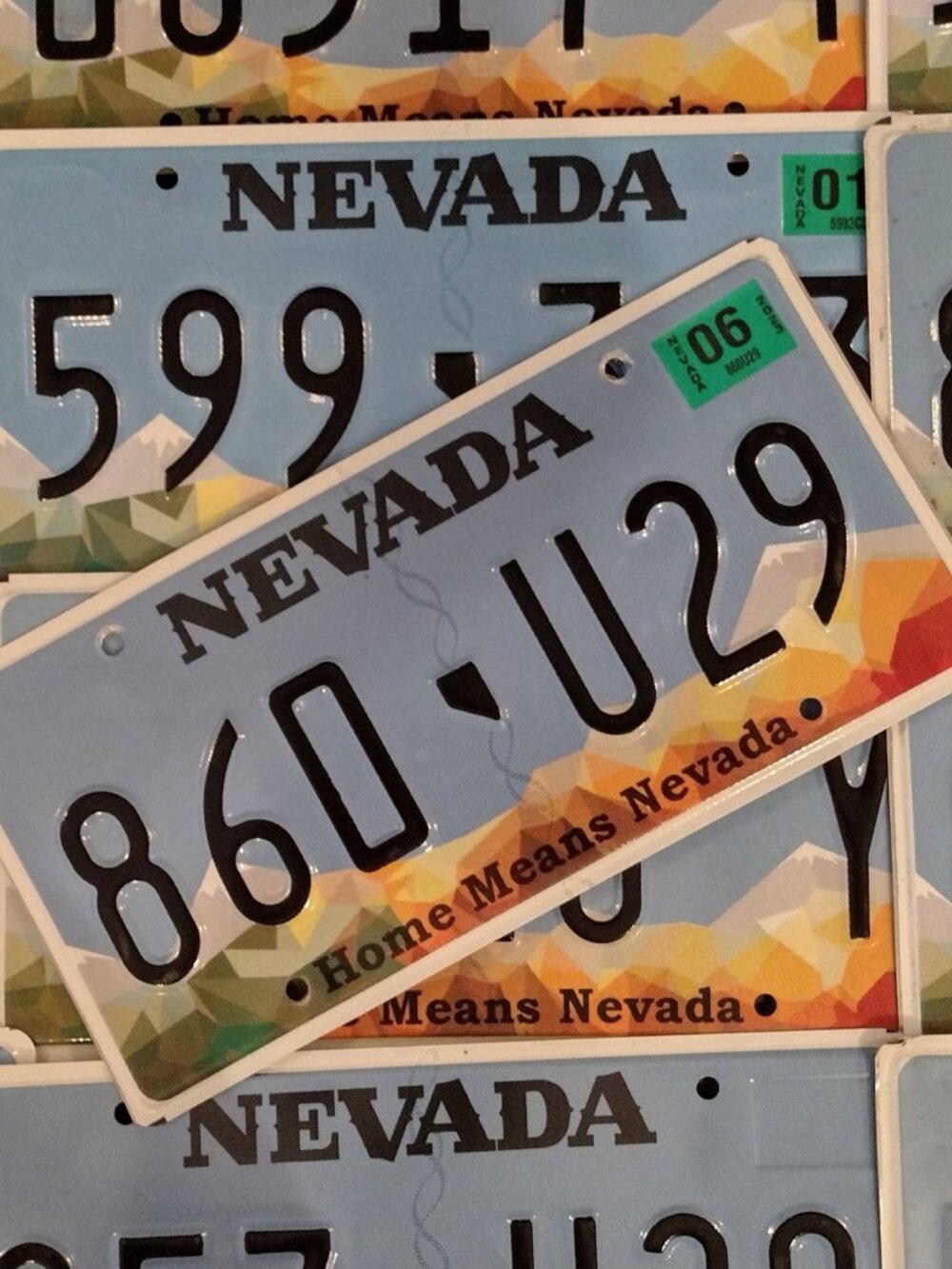 Authentic Nevada License Plate Home Means Man Cave Decor Casino Gambling Gambler